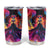 Day of Dead Lady Tumbler Cup Sugar Skull Flame Lady - Wonder Print Shop