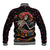 Day of Dead Lady Baseball Jacket Sugar Skull Lady Dancing - Wonder Print Shop