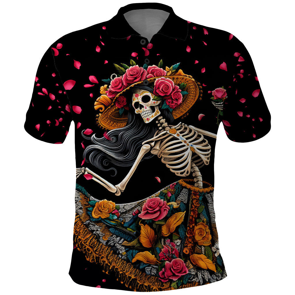 day-of-dead-lady-polo-shirt-sugar-skull-lady-dancing