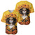 Day of Dead Lady Baseball Jersey Sugar Skull Lady Sunflower - Wonder Print Shop