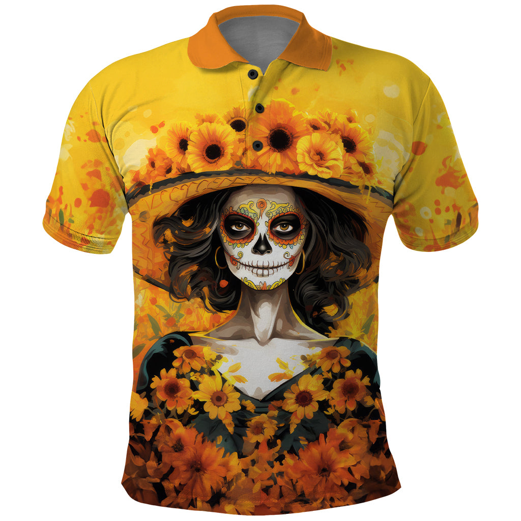 day-of-dead-lady-polo-shirt-sugar-skull-lady-sunflower