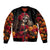 Day of Dead Girl Bomber Jacket Sugar Skull Girl Rose And Marigold - Wonder Print Shop