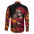 Day of Dead Girl Family Matching Summer Maxi Dress and Hawaiian Shirt Sugar Skull Girl Rose And Marigold - Wonder Print Shop