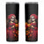 Day of Dead Girl Skinny Tumbler Sugar Skull Girl Rose And Marigold - Wonder Print Shop