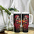 Day of Dead Girl Tumbler With Handle Sugar Skull Girl Rose And Marigold - Wonder Print Shop