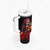 Day of Dead Girl Tumbler With Handle Sugar Skull Girl Rose And Marigold - Wonder Print Shop