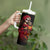 Day of Dead Girl Tumbler With Handle Sugar Skull Girl Rose And Marigold - Wonder Print Shop