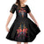 Day of Dead Skull Family Matching Short Sleeve Bodycon Dress and Hawaiian Shirt Sugar Skull Festival Lady - Wonder Print Shop