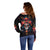 Day of Dead Skull Off Shoulder Sweater Sugar Skull Festival Lady - Wonder Print Shop