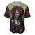 Day of Dead Lady Baseball Jersey Sugar Skull Rose Lady - Wonder Print Shop