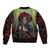 Day of Dead Lady Bomber Jacket Sugar Skull Rose Lady - Wonder Print Shop