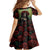 Day of Dead Lady Family Matching Long Sleeve Bodycon Dress and Hawaiian Shirt Sugar Skull Rose Lady - Wonder Print Shop