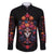 Day of Dead Skull Family Matching Long Sleeve Bodycon Dress and Hawaiian Shirt Sugar Skull Festival Lady - Wonder Print Shop