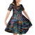 Day of Dead Lady Family Matching Mermaid Dress and Hawaiian Shirt Sugar Skull Lady Dancing - Wonder Print Shop