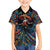 Day of Dead Lady Family Matching Off Shoulder Maxi Dress and Hawaiian Shirt Sugar Skull Lady Dancing - Wonder Print Shop
