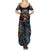 Day of Dead Lady Family Matching Summer Maxi Dress and Hawaiian Shirt Sugar Skull Lady Dancing - Wonder Print Shop