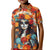 Day of Dead Lady Kid Polo Shirt Sugar Skull Field Rose Lady - Wonder Print Shop