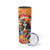 Day of Dead Lady Skinny Tumbler Sugar Skull Field Rose Lady