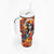 Day of Dead Lady Tumbler With Handle Sugar Skull Field Rose Lady - Wonder Print Shop