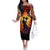 Day of Dead Couple Family Matching Off Shoulder Long Sleeve Dress and Hawaiian Shirt Sugar Skull Couple Dancing - Wonder Print Shop
