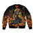 Day of Dead Lady Bomber Jacket Sugar Skull Field Marigold Lady - Wonder Print Shop