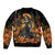 Day of Dead Lady Bomber Jacket Sugar Skull Field Marigold Lady - Wonder Print Shop