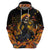 Day of Dead Lady Hoodie Sugar Skull Field Marigold Lady - Wonder Print Shop