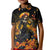 Day of Dead Lady Kid Polo Shirt Sugar Skull Field Marigold Lady - Wonder Print Shop