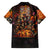 Day of Dead Festival Family Matching Off Shoulder Maxi Dress and Hawaiian Shirt Sugar Skull Party Family - Wonder Print Shop