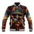 Day of Dead Skull Baseball Jacket Sugar Skull Musican - Wonder Print Shop