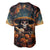 Day of Dead Skull Baseball Jersey Sugar Skull Musican - Wonder Print Shop