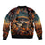 Day of Dead Skull Bomber Jacket Sugar Skull Musican - Wonder Print Shop