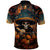 Day of Dead Skull Polo Shirt Sugar Skull Musican - Wonder Print Shop