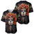 Day of Dead Lady Baseball Jersey Sugar Skull Rose Lady - Wonder Print Shop