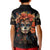 Day of Dead Lady Kid Polo Shirt Sugar Skull Rose Lady - Wonder Print Shop