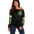 Christmas Skull Off Shoulder Sweater Drink Up Bitches - Wonder Print Shop