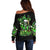 Christmas Skull Off Shoulder Sweater Drink Up Bitches - Wonder Print Shop