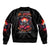 Rose Skull Bomber Jacket I Hold A Beast A Angel And A Crazy Lady In Me - Wonder Print Shop