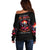 Rose Skull Off Shoulder Sweater I Hold A Beast A Angel And A Crazy Lady In Me - Wonder Print Shop