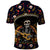 Day of Dead Skull Polo Shirt Sugar Skull Musican - Wonder Print Shop