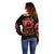 Flame Skull Off Shoulder Sweater Of Course I'm Going To Hell Just Pick You Up - Wonder Print Shop