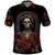 Day of Dead Lady Polo Shirt Sugar Skull Rose Lady - Wonder Print Shop