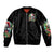 Christmas Skull Bomber Jacket On The Naughty List I Regret Nothing - Wonder Print Shop