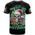 Christmas Skull T Shirt On The Naughty List I Regret Nothing - Wonder Print Shop