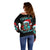 Christmas Skull Lady Off Shoulder Sweater On The Naughty List I Regret Nothing - Wonder Print Shop