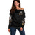 Demon Skull Off Shoulder Sweater One Day I Gonna Say Fuck It All - Wonder Print Shop