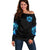 Demon Skull Off Shoulder Sweater One Day I Gonna Say Fuck It All - Wonder Print Shop