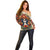 Day of Dead Lady Off Shoulder Sweater Sugar Skull Field Rose Lady - Wonder Print Shop