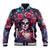 Day of Dead Lady Baseball Jacket Sugar Skull Field Rose Lady - Wonder Print Shop