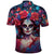 Day of Dead Lady Polo Shirt Sugar Skull Field Rose Lady - Wonder Print Shop